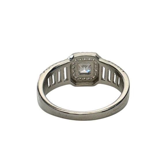 Asscher Cut 2.50 ct Lab Created White Sapphire Ring size 10 - Picture 4 of 11